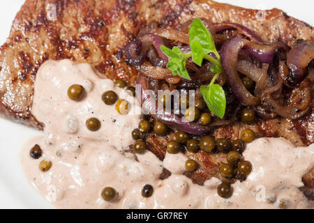 Pfeffersteak Stockfoto