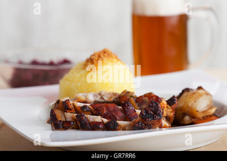 Gebratenes Schweinefleisch Stockfoto