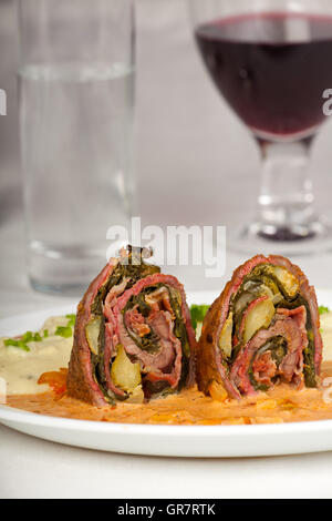 Roulade Stockfoto