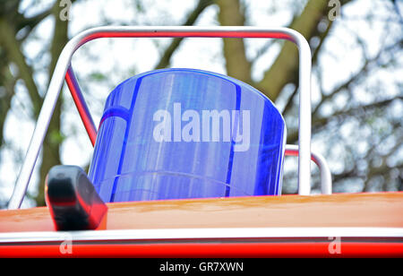 Ein blaues Licht für Feuerwehr-Auto Stockfoto