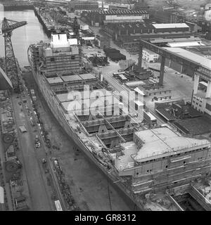 Werft Ag Weser Bremen 1972 Bw Stockfoto