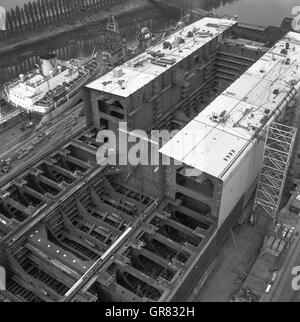 Werft Ag Weser Bremen 1972 Bw Stockfoto