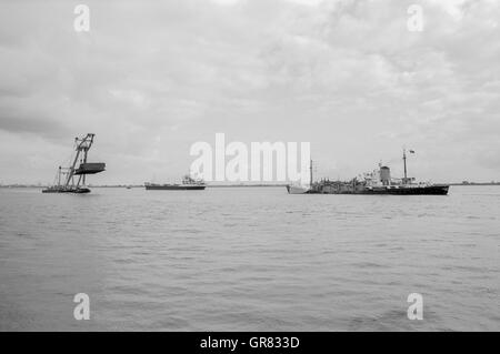 Enak Schwimmkran 1972 Stockfoto