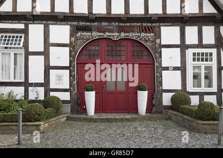 Bad Essen, Fachwerkhaus, Osnabrück Land, Niedersachsen, Deutschland Stockfoto