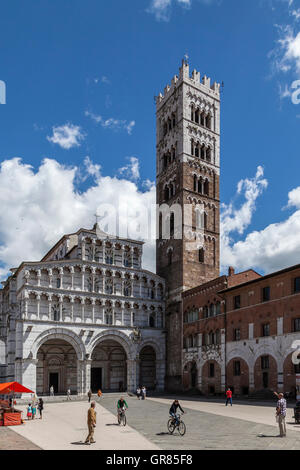 Die Kathedrale von St. Martin, Cattedrale Di San Martino Duomo Di Lucca, Toskana, Italien Stockfoto