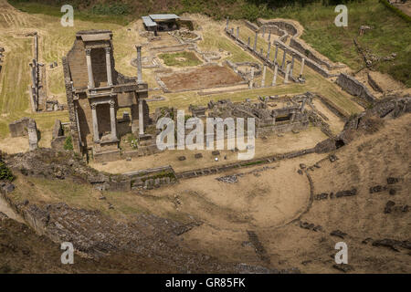 Römisches Amphitheater In Volterra, Toskana, Italien Stockfoto