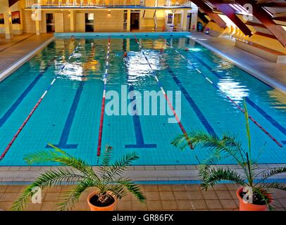 Hallenbad Stockfoto