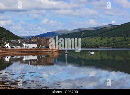 Schottland, Inveraray, Ort in den schottischen Unitary Authority Argyll und Bute, liegt am Ufer des Einlasses Loch Fyne mit der Stockfoto