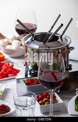 Fondue Stockfoto