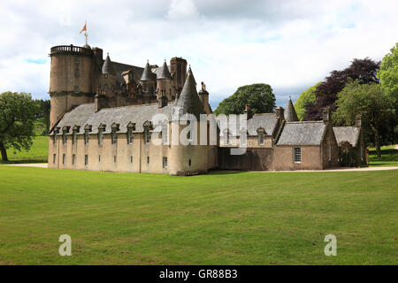 Schottland, Schloss Fraser, südlich des Kemnay in der Region von Aberdeenshire. Stockfoto