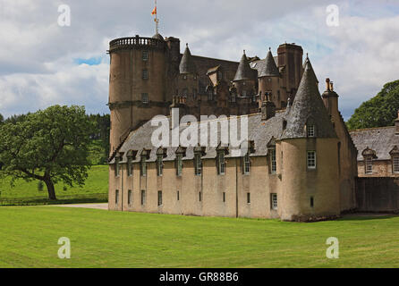 Schottland, Schloss Fraser, südlich des Kemnay in der Region von Aberdeenshire. Stockfoto