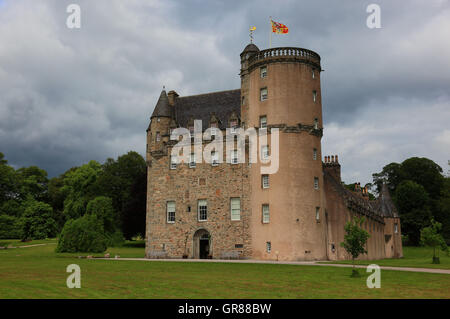 Schottland, Schloss Fraser, südlich des Kemnay in der Region von Aberdeenshire. Stockfoto