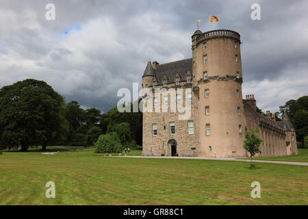 Schottland, Schloss Fraser, südlich des Kemnay in der Region von Aberdeenshire. Stockfoto