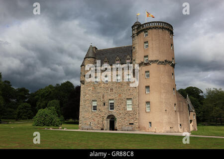 Schottland, Schloss Fraser, südlich des Kemnay in der Region von Aberdeenshire. Stockfoto