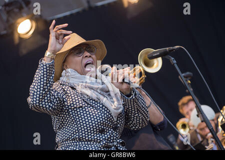 Dee Dee Bridgewater in Pori Jazz 2015 Stockfoto