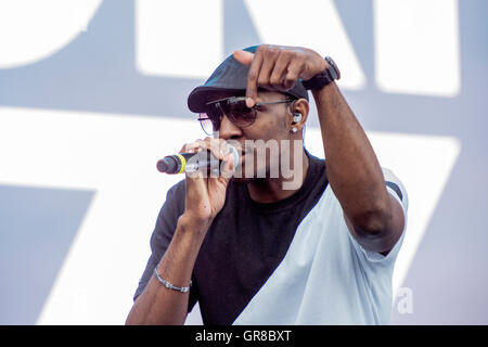 Kool Amp die Bande bei Pori Jazz 2015 Stockfoto