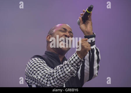 Kool Amp die Bande bei Pori Jazz 2015 Stockfoto