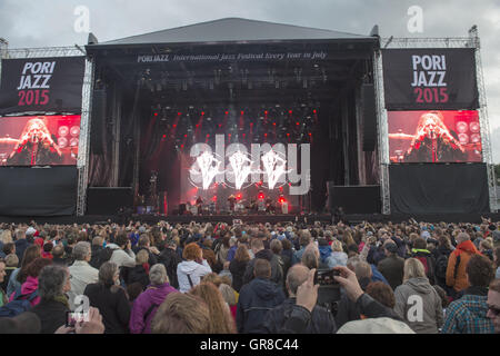 Robert Plant und den sensationellen Platz Shifters bei Pori Jazz 2015 Stockfoto