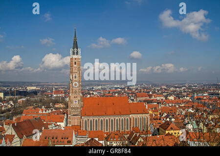 St. Martin In Landshut Stockfoto