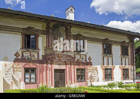 Pilatus-Haus In Oberammergau Stockfoto