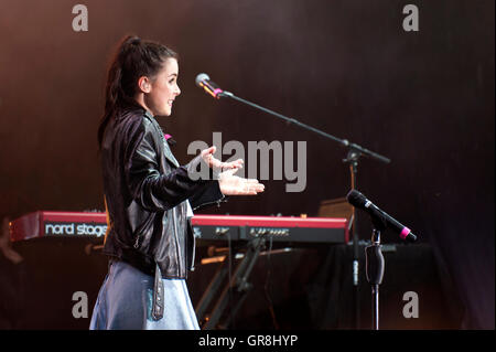 Kiel, Deutschland, 28. Juni 2015 deutsche Sängerin Lena Meyer-Landrut Live auf der Kieler Woche 2015 Stockfoto