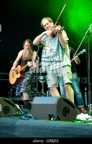 Kiel, Deutschland, 25. Juni 2015 amerikanische Rockgrass-Band Hayseed Dixie Live auf der Kieler Woche 2015 Stockfoto