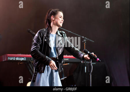 Kiel, Deutschland, 28. Juni 2015 deutsche Sängerin Lena Meyer-Landrut Live auf der Kieler Woche 2015 Stockfoto