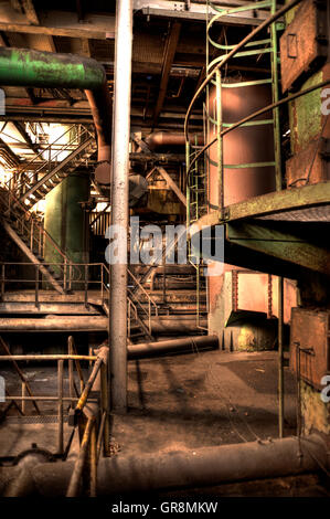 Innenansicht des Carlshuette In Buedelsdorf, Deutschland, Lage der Nordart Stockfoto