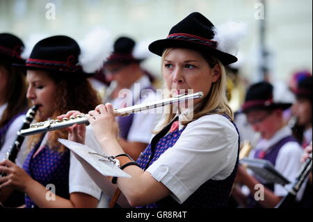 Österreichische Volksmusik Stockfoto