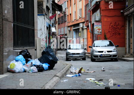 Alten Waterfront In Galata Istanbul Stockfoto