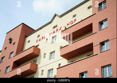 Karl Marx Hof-Wien Stockfoto