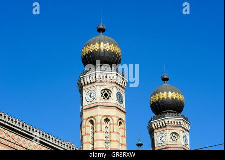 Die große Synagoge In der Dohany Straße-Budapest Stockfoto