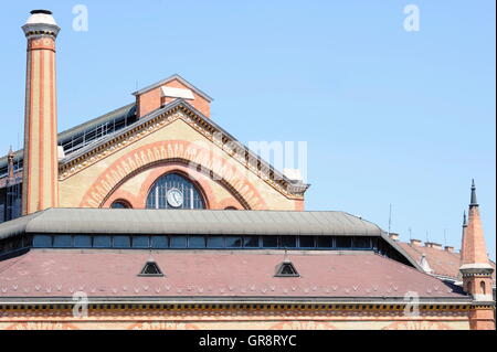 Große Markthalle-Budapest Stockfoto