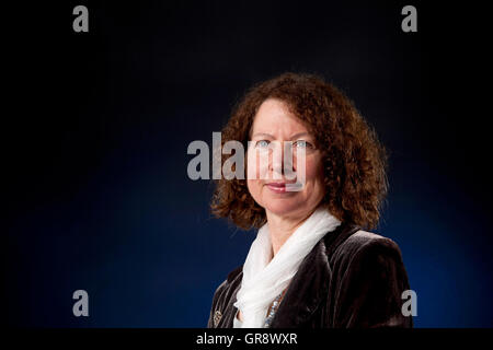 Claire Harman, preisgekrönte Biograph von Jane Austen, auf dem Edinburgh International Book Festival. Edinburgh, Schottland. 28. August 2016 Stockfoto