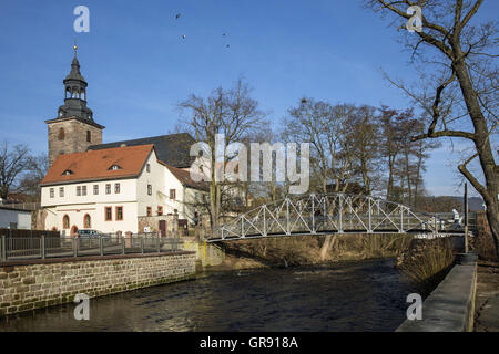 St. Marienkirche In Bad Berka und Ilmbrücke, Thüringen, Deutschland Stockfoto