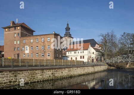 St. Marienkirche In Bad Berka und Ilmbrücke, Thüringen, Deutschland Stockfoto