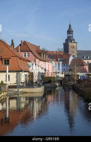 St. Marienkirche In Bad Berka und Ilmbrücke, Thüringen, Deutschland Stockfoto