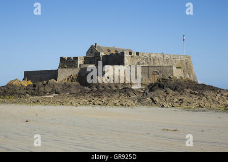 Festung Fort National In Saint Malo, Bretagne, Frankreich Stockfoto