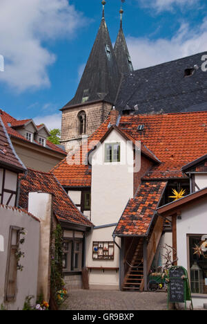 Quedlinburg In Deutschland Stockfoto