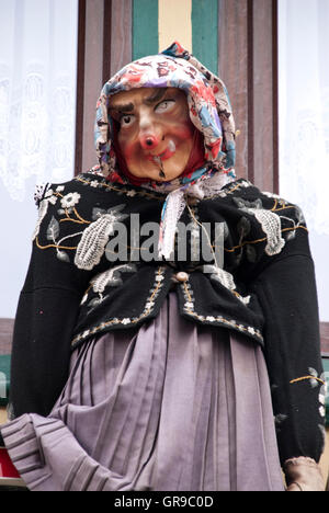 Hexe im Harz Stockfoto