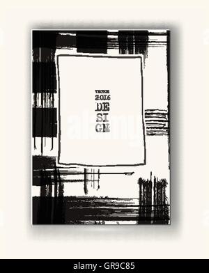 Broschüre mit monochromen Zellhintergründe. Stock Vektor