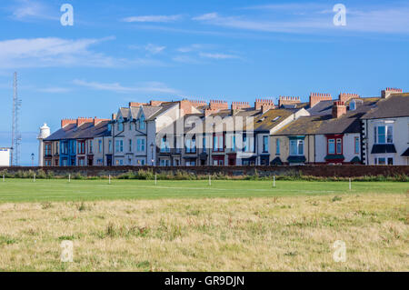Viktorianischen Reihenhaus Häuser, die Landzunge, Hartlepool, County Durham, England Stockfoto