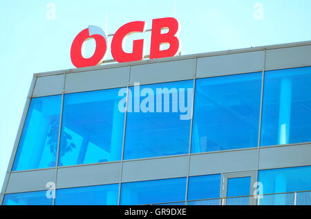 ÖGB ÖGB Logo Stockfoto