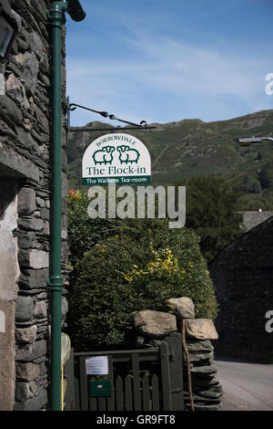 Die Flock-in, Rosthwaite, Borrowdale, Lake District, Cumbria, Vereinigtes Königreich Stockfoto