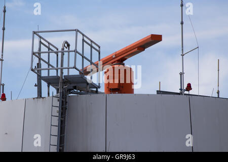 Flughafen-Radar Stockfoto