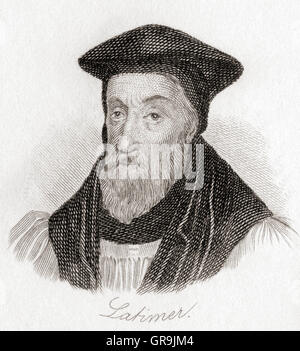 Hugh Latimer, c. 1487-1555.  Englischen Prediger, Bischof von Worcester und evangelischer Märtyrer. Stockfoto