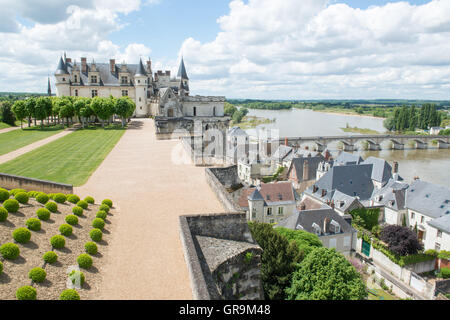 Amboise Schloss Loire-Tal-Frankreich Stockfoto