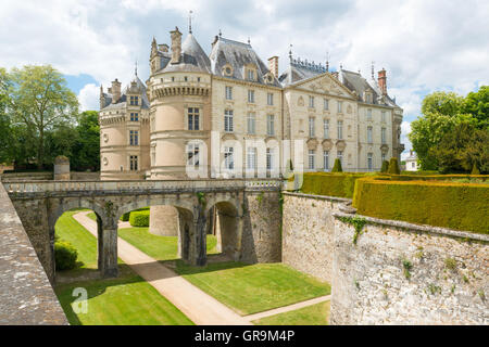 Schloss Le Lude, Fluss Loire-Frankreich Stockfoto