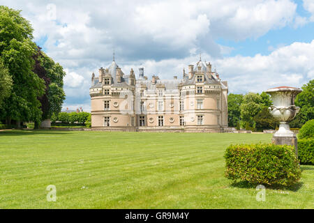 Schloss Le Lude, Fluss Loire-Frankreich Stockfoto