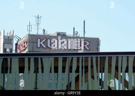 Redaktion der Tageszeitung Kurier In Wien Stockfoto